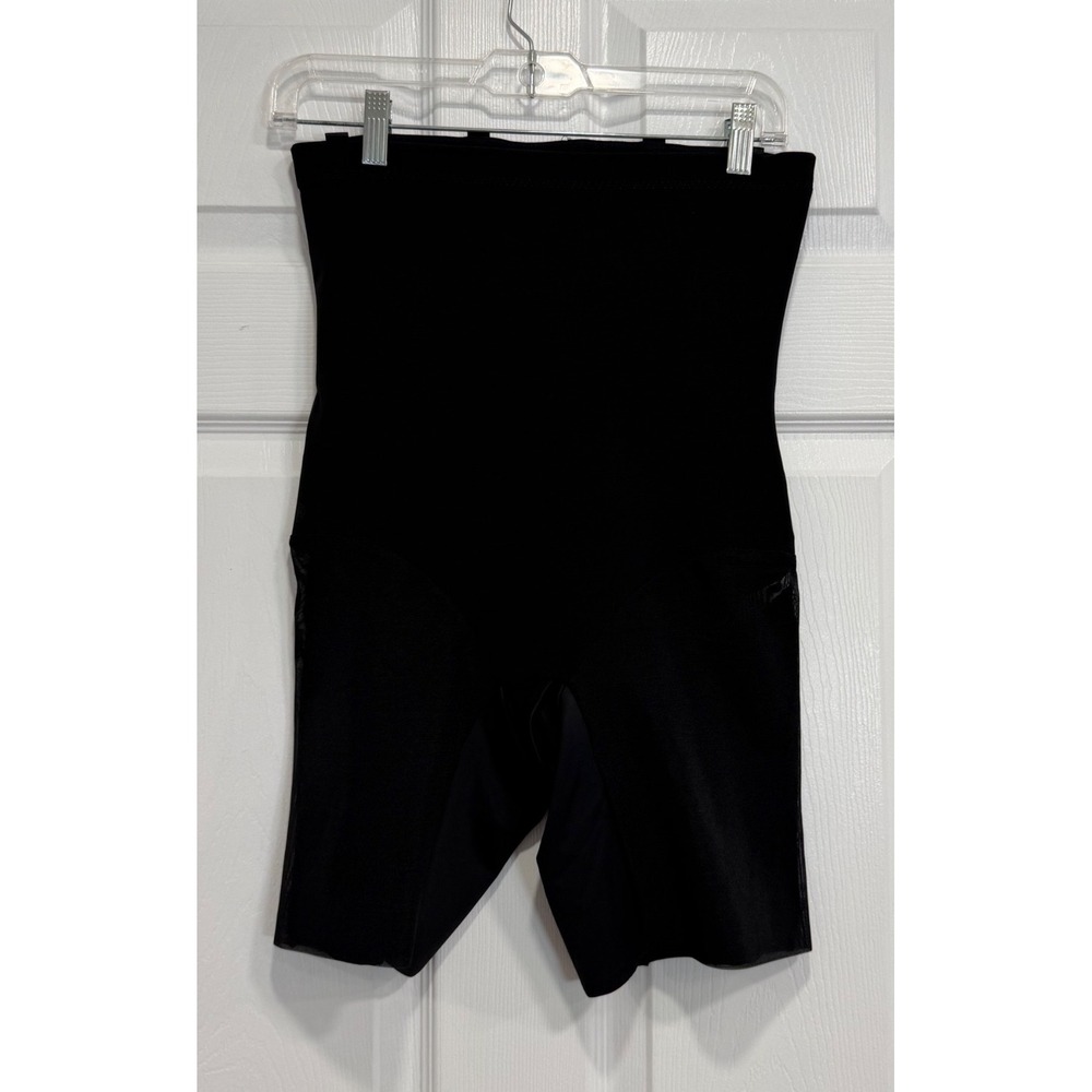 Honeylove SuperPower Short Women L Onyx Black High Waist Shapewear Tummy Control